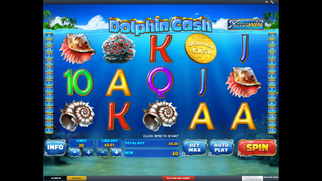 Игровой интерфейс Dolphin Cash 6