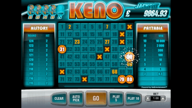 Бонусная игра Keno 3
