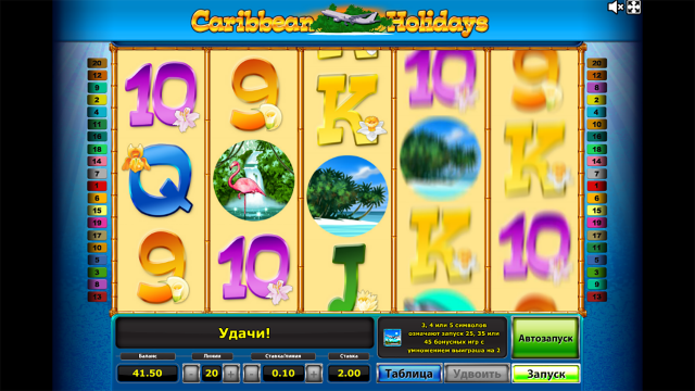 Бонусная игра Caribbean Holidays 6