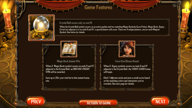 Игровой интерфейс Gypsy Rose 4