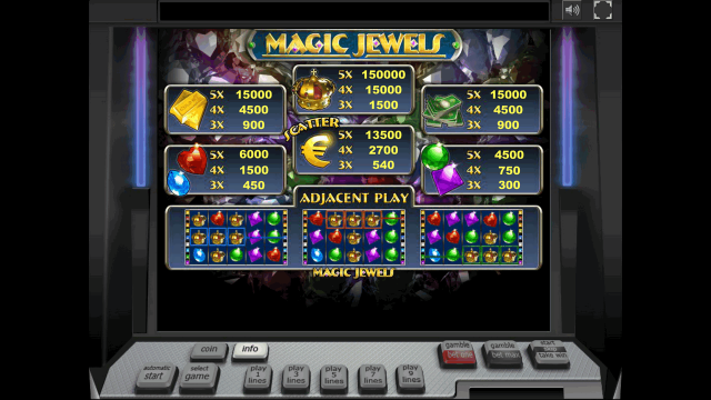 Игровой интерфейс Magic Jewels 9