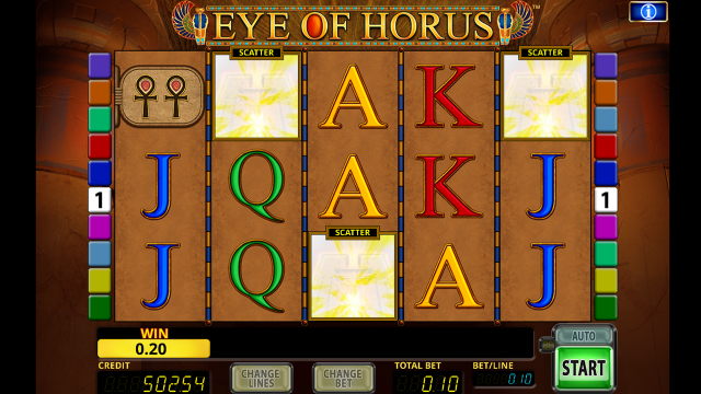 Бонусная игра Eye Of Horus 7