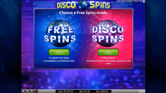 Характеристики слота Disco Spins 6