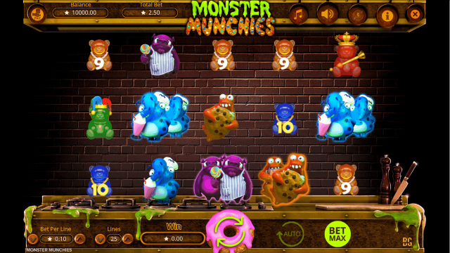 Игровой интерфейс Monster Munchies 1