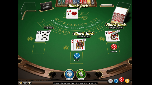 Характеристики слота Blackjack Professional Series 7