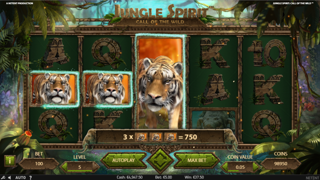 Характеристики слота Jungle Spirit: Call Of The Wild 9