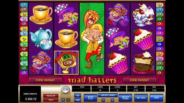 Игровой интерфейс Mad Hatters 9