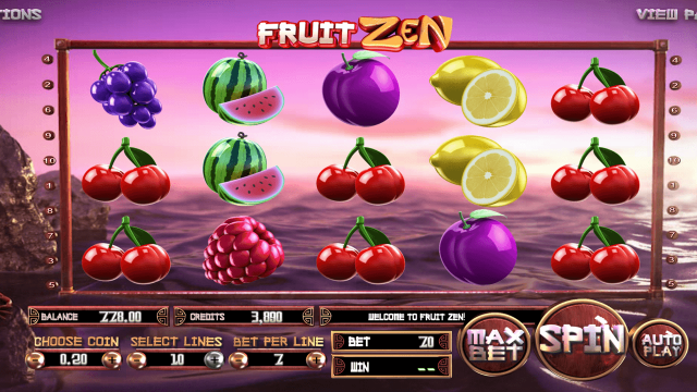 Игровой интерфейс Fruit Zen 9